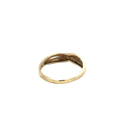 9ct yellow gold ring size O (sh25890l)