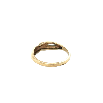 9ct yellow gold ring size O (sh25890l)