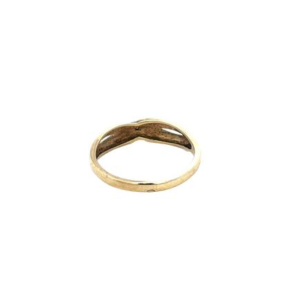 9ct yellow gold ring size O (sh25890l)