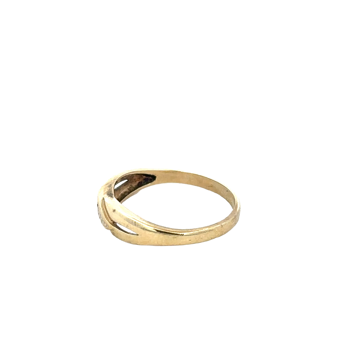 9ct yellow gold ring size O (sh25890l)
