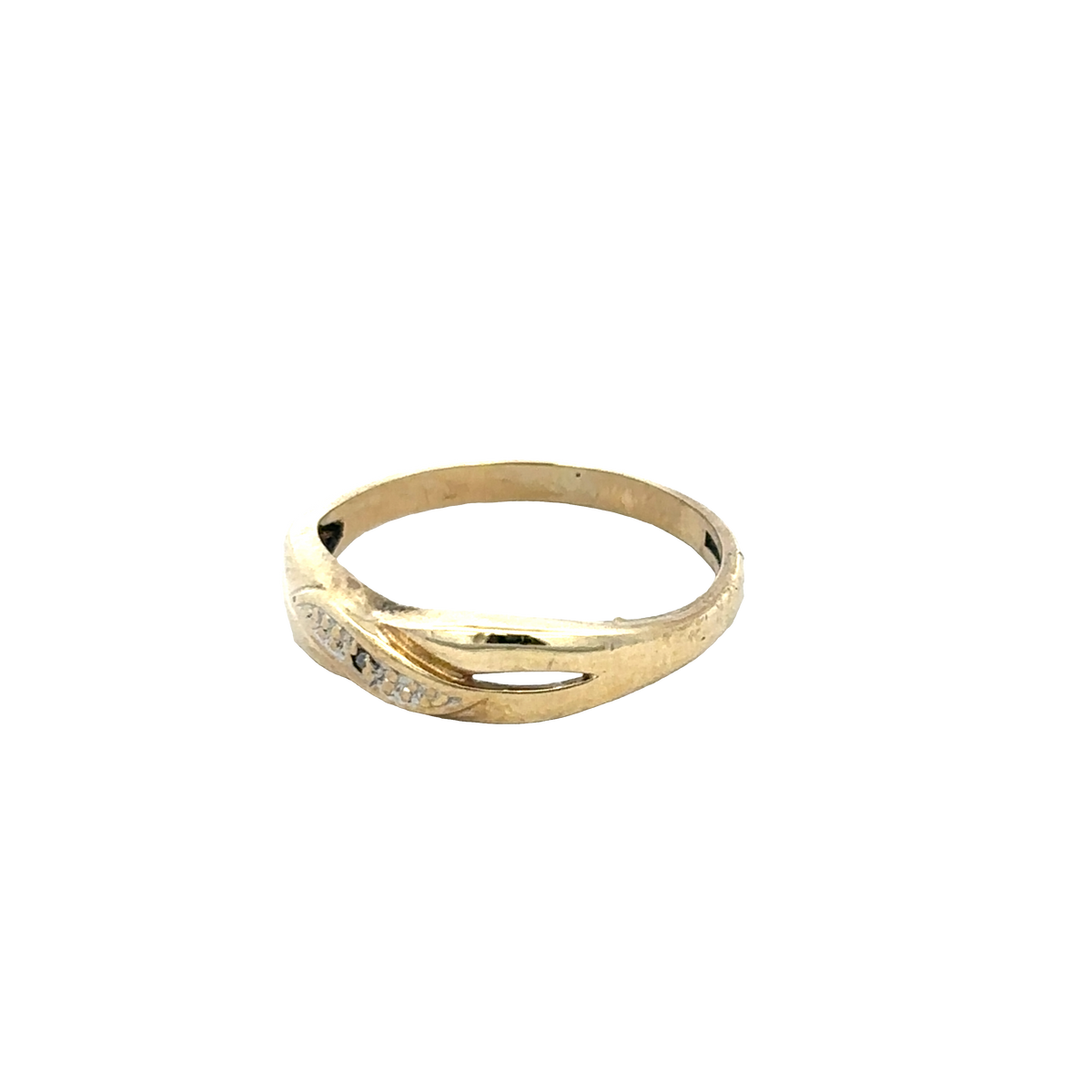 9ct yellow gold ring size O (sh25890l)