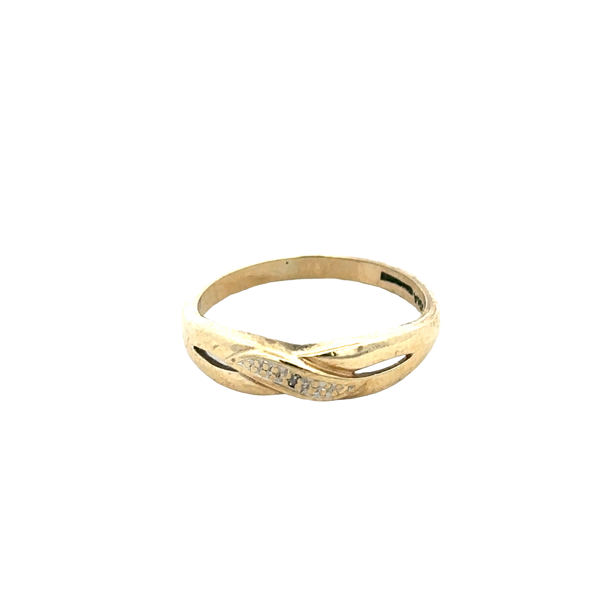 9ct yellow gold ring size O (sh25890l)