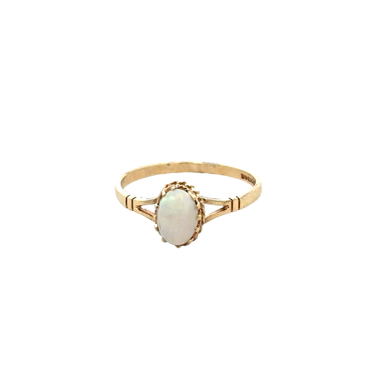 9ct yellow gold ring size M1/2 (sh27989b)
