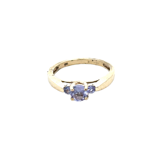 9ct yellow gold ring size N (sh27964b)