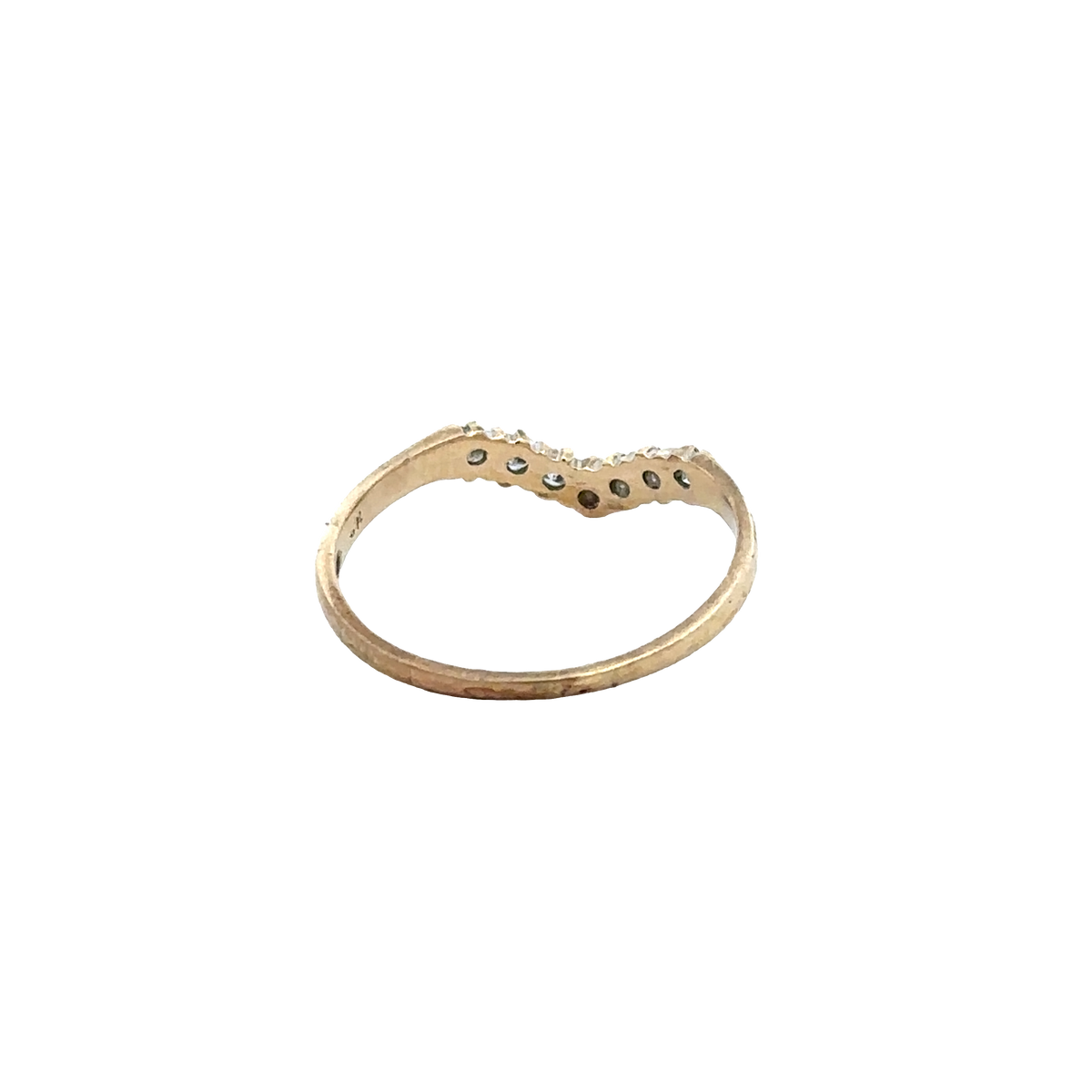 9ct yellow gold 25pts diamond ring size O1/2 (sh27954b)