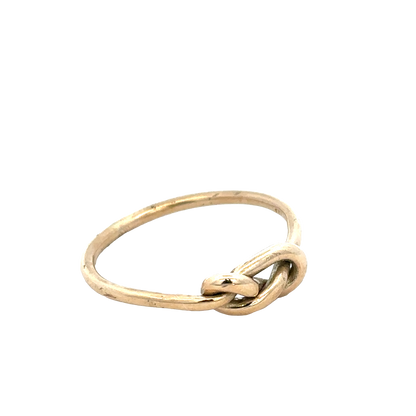 9ct yellow gold love knot ring size V1/2 (sh27936b)
