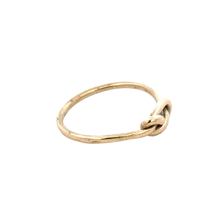 9ct yellow gold love knot ring size V1/2 (sh27936b)