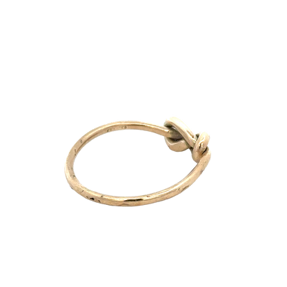9ct yellow gold love knot ring size V1/2 (sh27936b)
