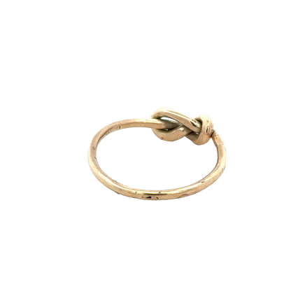 9ct yellow gold love knot ring size V1/2 (sh27936b)
