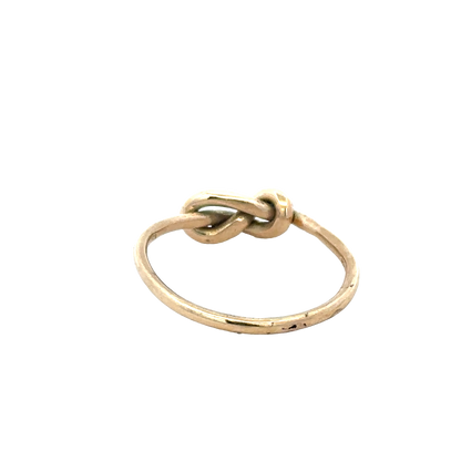 9ct yellow gold love knot ring size V1/2 (sh27936b)