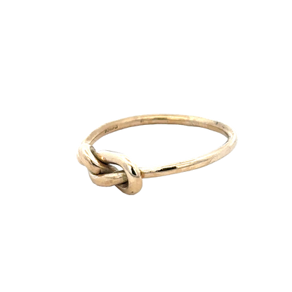 9ct yellow gold love knot ring size V1/2 (sh27936b)
