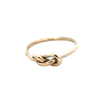 9ct yellow gold love knot ring size V1/2 (sh27936b)