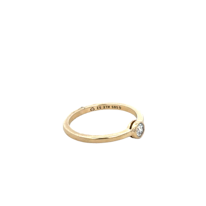 14ct yellow gold ring size L (bb1985l)