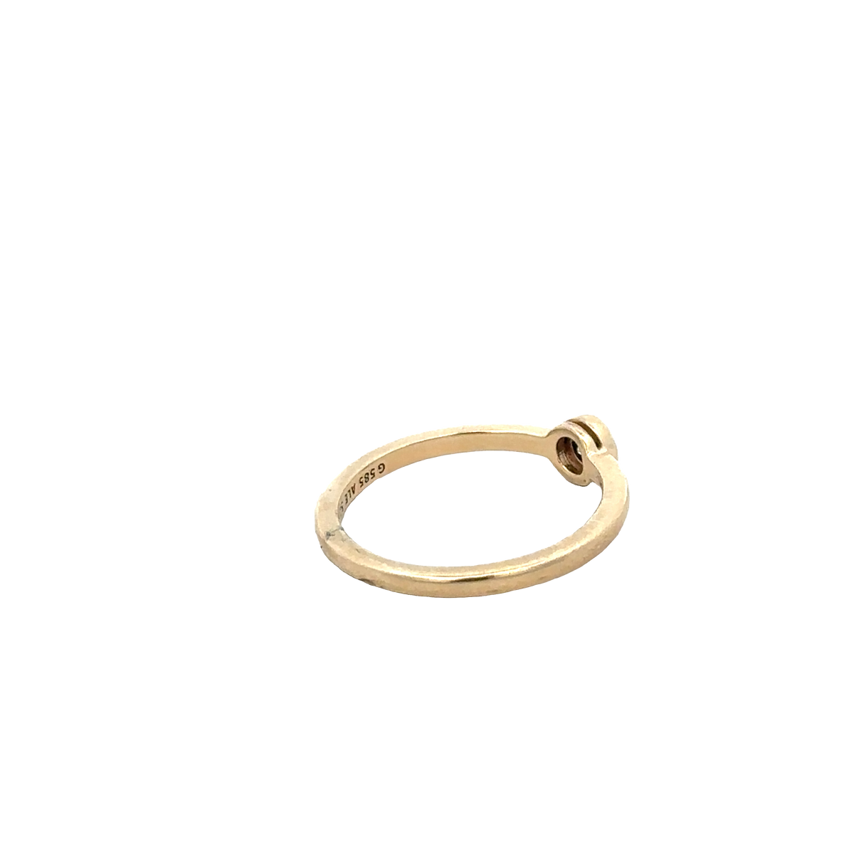 14ct yellow gold ring size L (bb1985l)