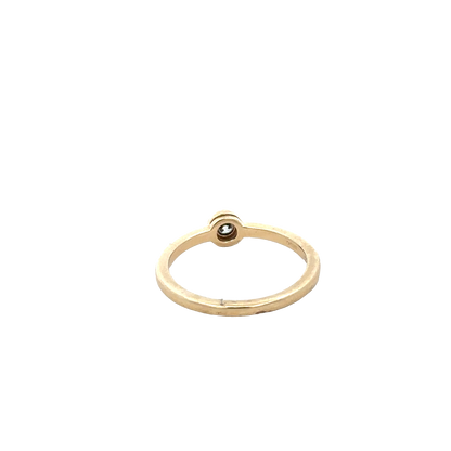 14ct yellow gold ring size L (bb1985l)