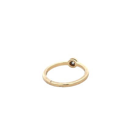 14ct yellow gold ring size L (bb1985l)