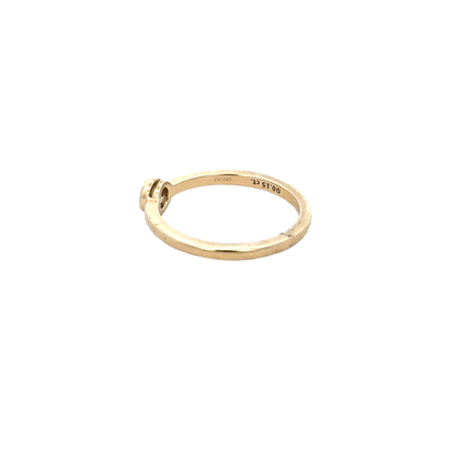 14ct yellow gold ring size L (bb1985l)