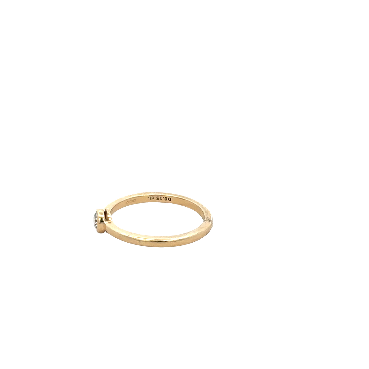 14ct yellow gold ring size L (bb1985l)