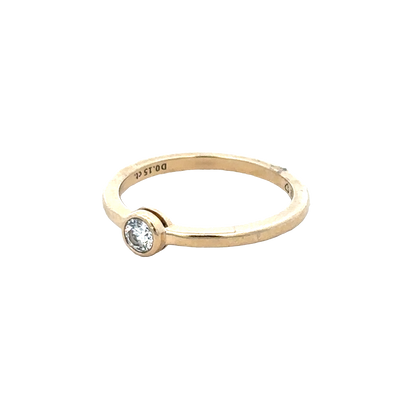 14ct yellow gold ring size L (bb1985l)