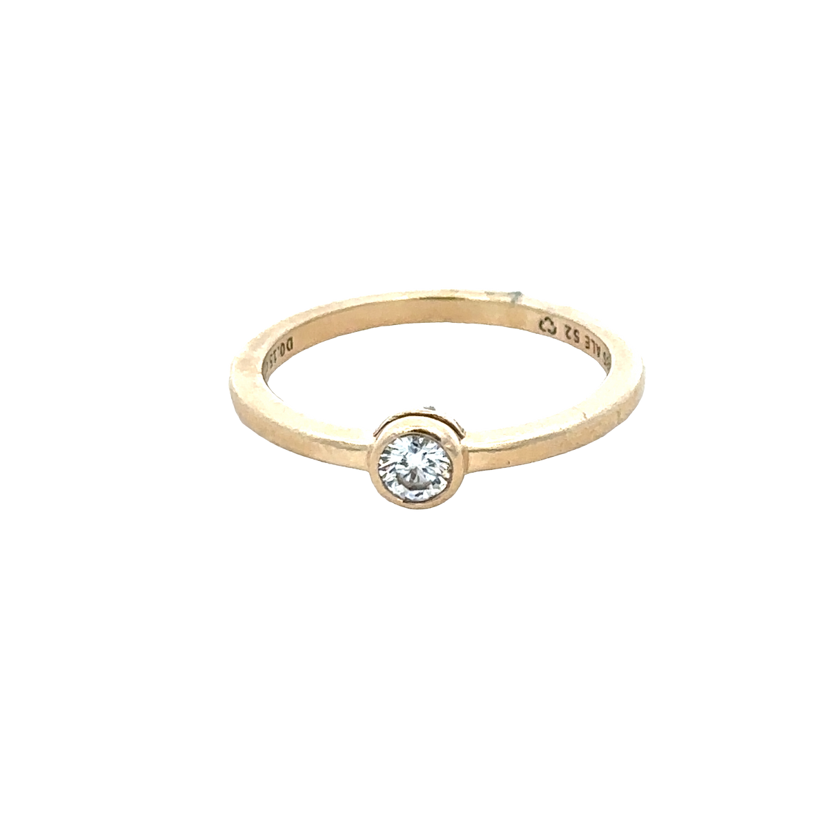 14ct yellow gold ring size L (bb1985l)