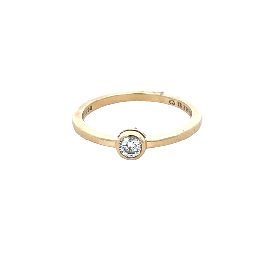 14ct yellow gold ring size L (bb1985l)
