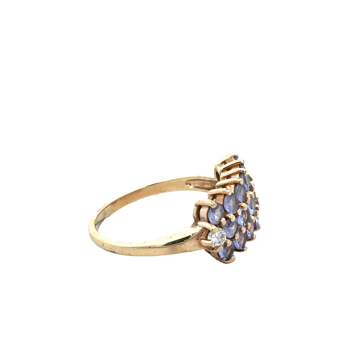 9ct yellow gold ring size Q (sh27958b)