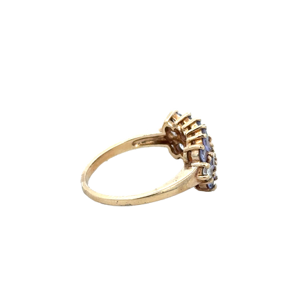 9ct yellow gold ring size Q (sh27958b)