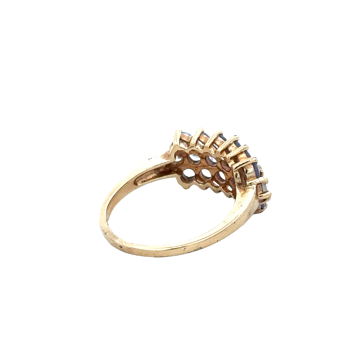 9ct yellow gold ring size Q (sh27958b)