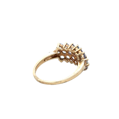 9ct yellow gold ring size Q (sh27958b)