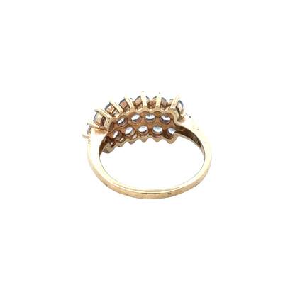 9ct yellow gold ring size Q (sh27958b)