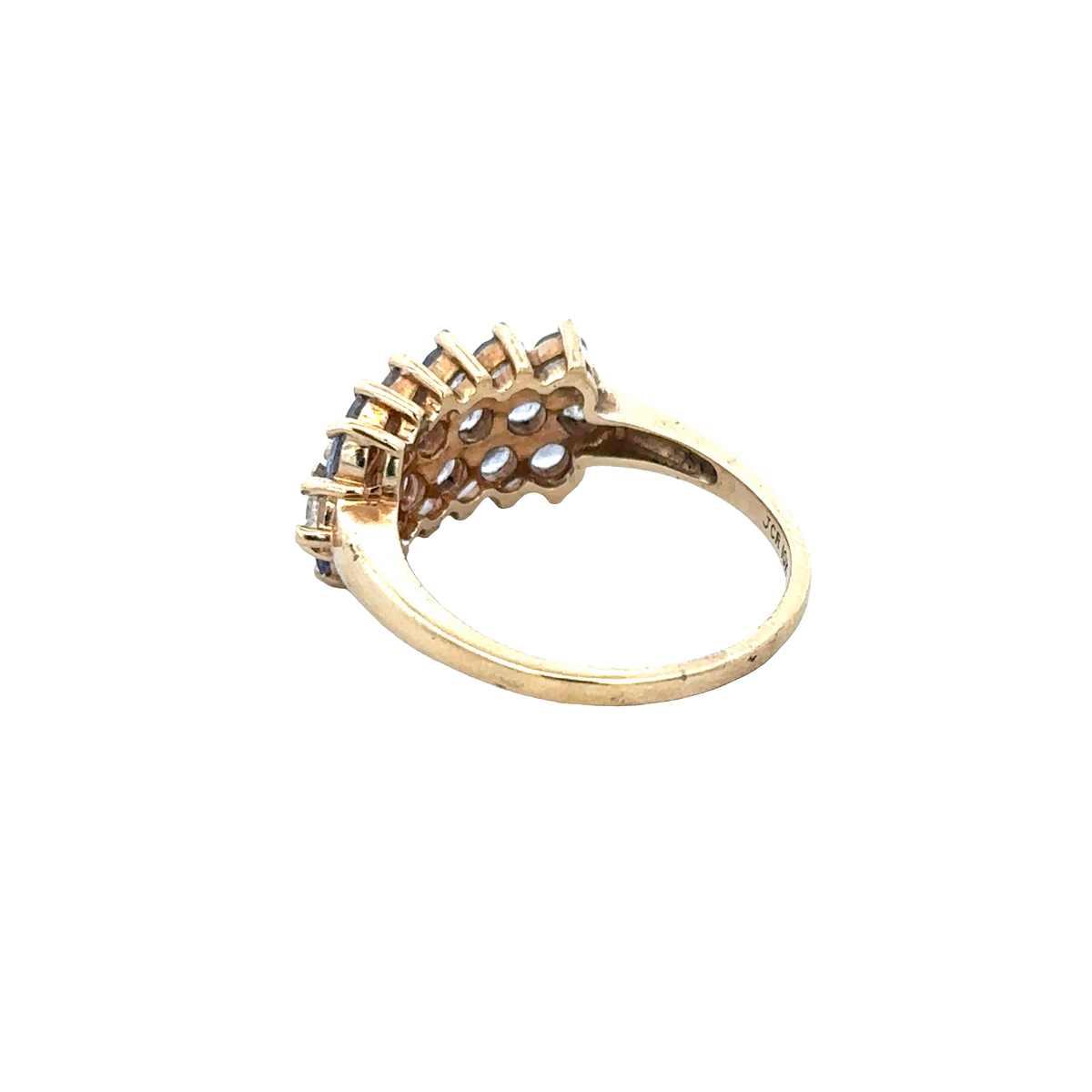9ct yellow gold ring size Q (sh27958b)