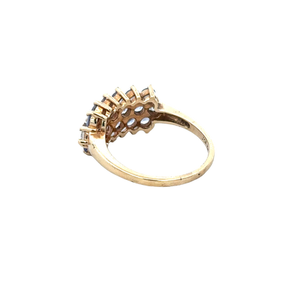 9ct yellow gold ring size Q (sh27958b)