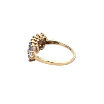 9ct yellow gold ring size Q (sh27958b)