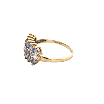 9ct yellow gold ring size Q (sh27958b)