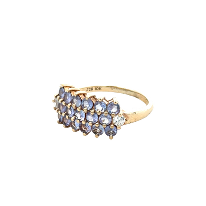 9ct yellow gold ring size Q (sh27958b)