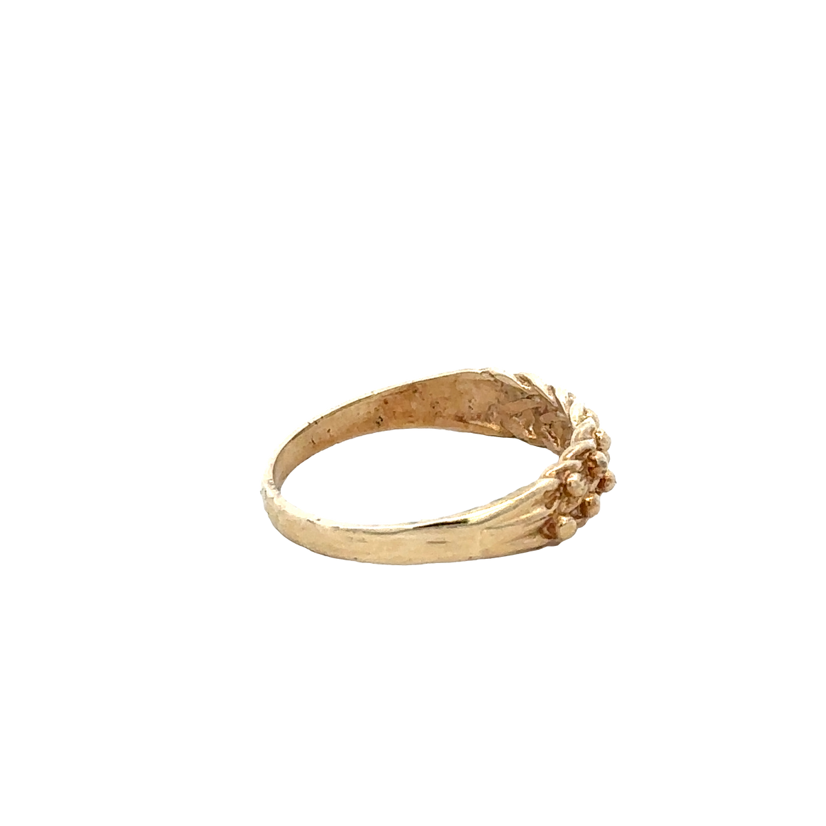 9ct yellow gold keeper ring size O (sh27800b)