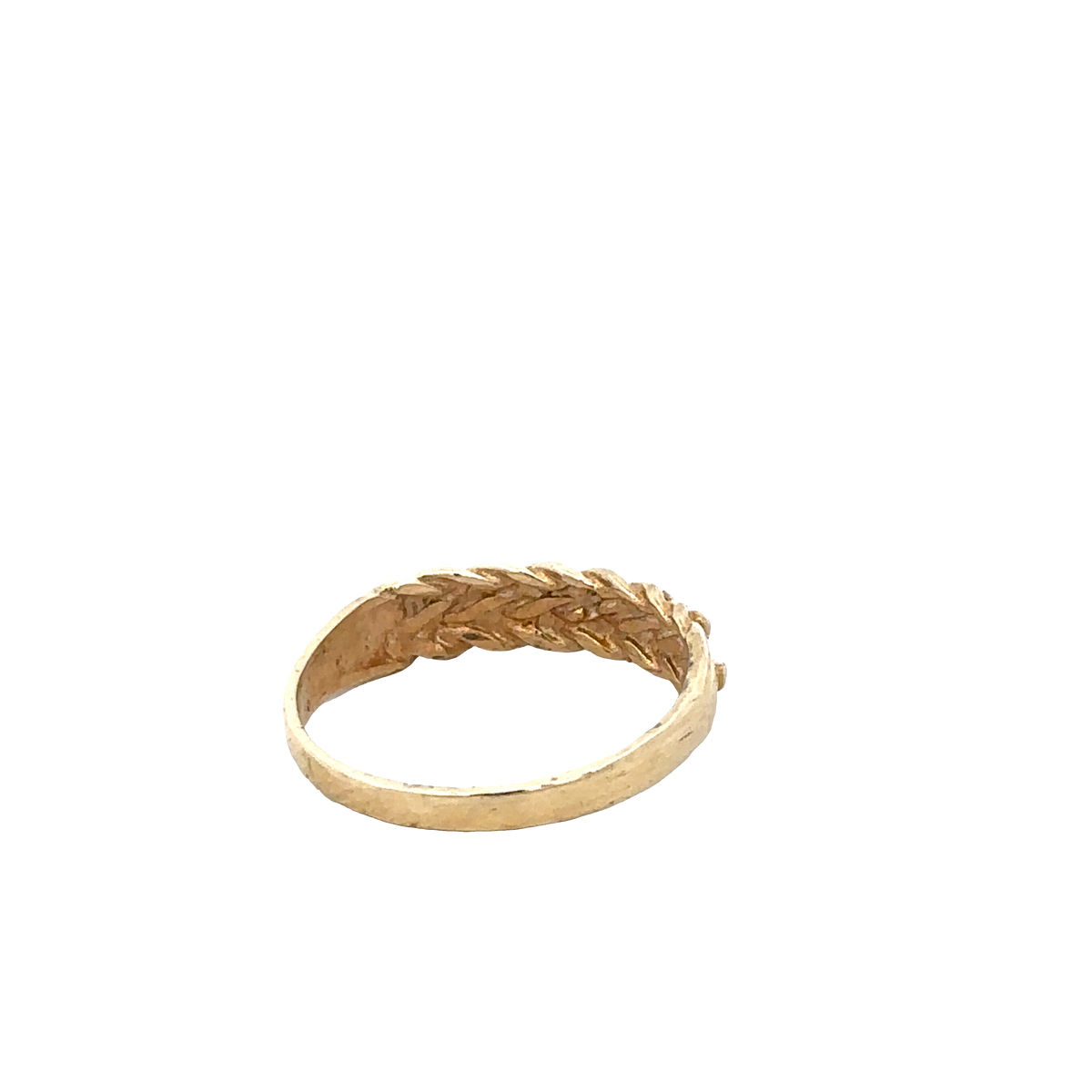 9ct yellow gold keeper ring size O (sh27800b)