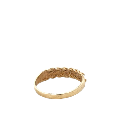 9ct yellow gold keeper ring size O (sh27800b)
