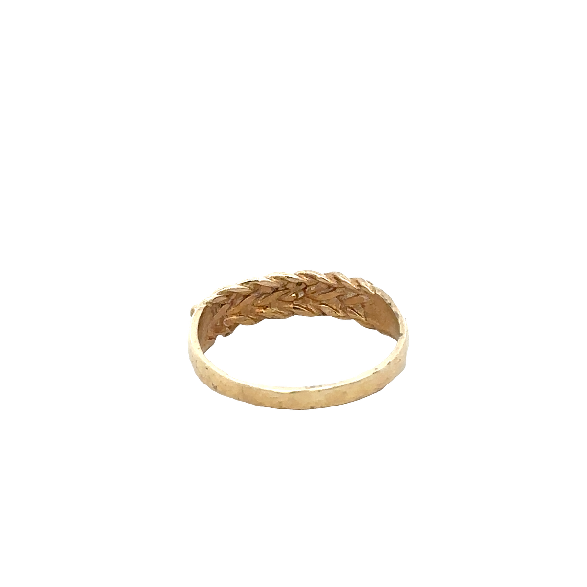 9ct yellow gold keeper ring size O (sh27800b)