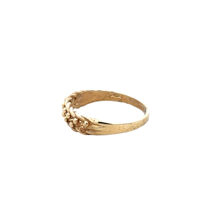 9ct yellow gold keeper ring size O (sh27800b)