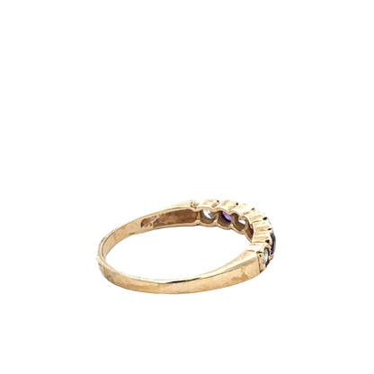 9ct yellow gold ring size P1/2 (sh27665b)