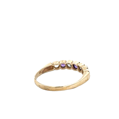9ct yellow gold ring size P1/2 (sh27665b)