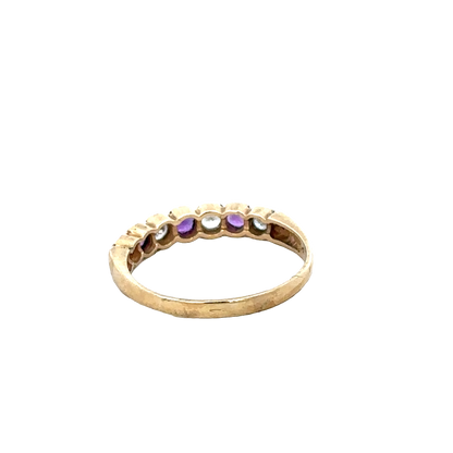 9ct yellow gold ring size P1/2 (sh27665b)