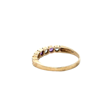9ct yellow gold ring size P1/2 (sh27665b)