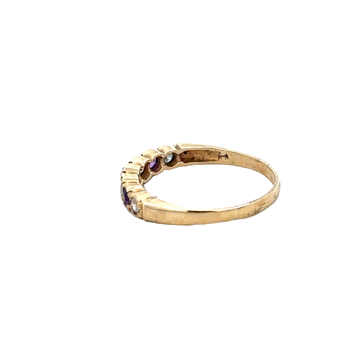 9ct yellow gold ring size P1/2 (sh27665b)