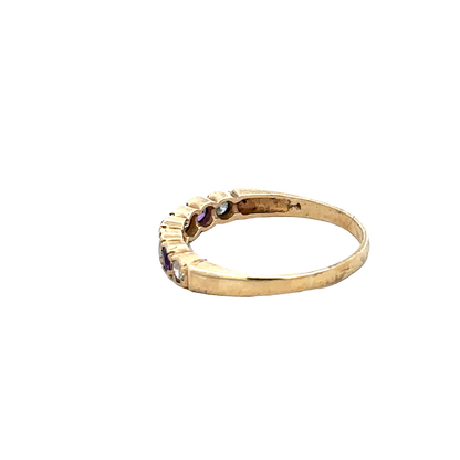 9ct yellow gold ring size P1/2 (sh27665b)