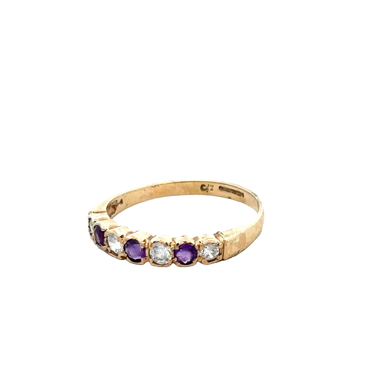 9ct yellow gold ring size P1/2 (sh27665b)