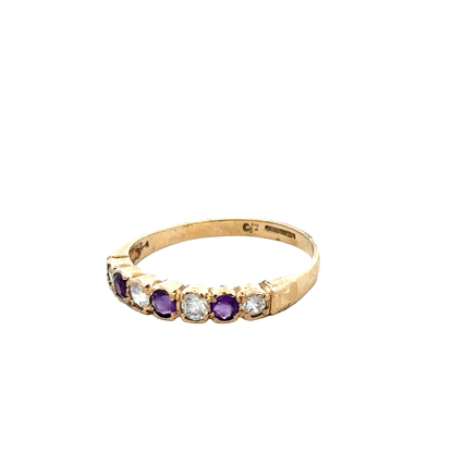 9ct yellow gold ring size P1/2 (sh27665b)