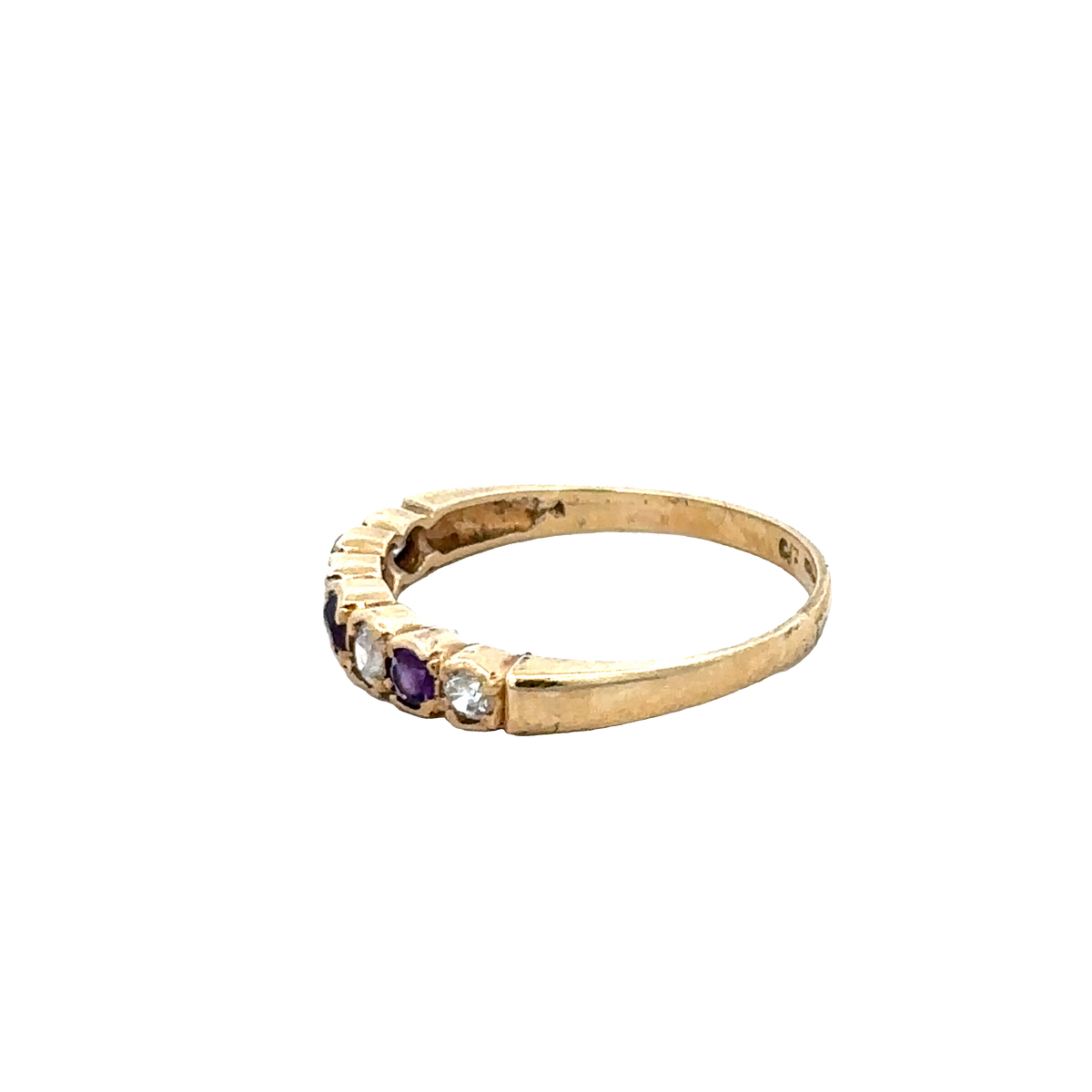 9ct yellow gold ring size P1/2 (sh27665b)