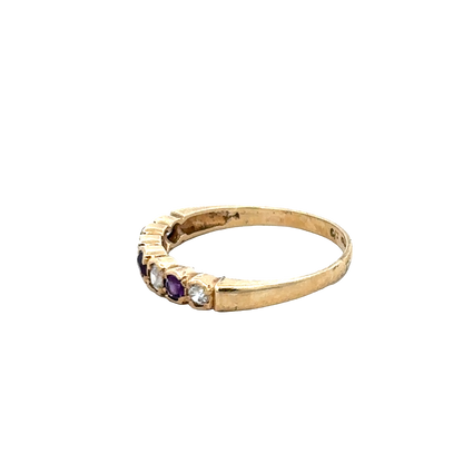 9ct yellow gold ring size P1/2 (sh27665b)